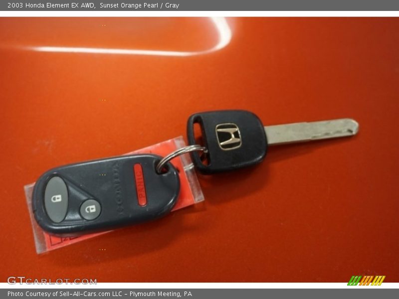 Sunset Orange Pearl / Gray 2003 Honda Element EX AWD