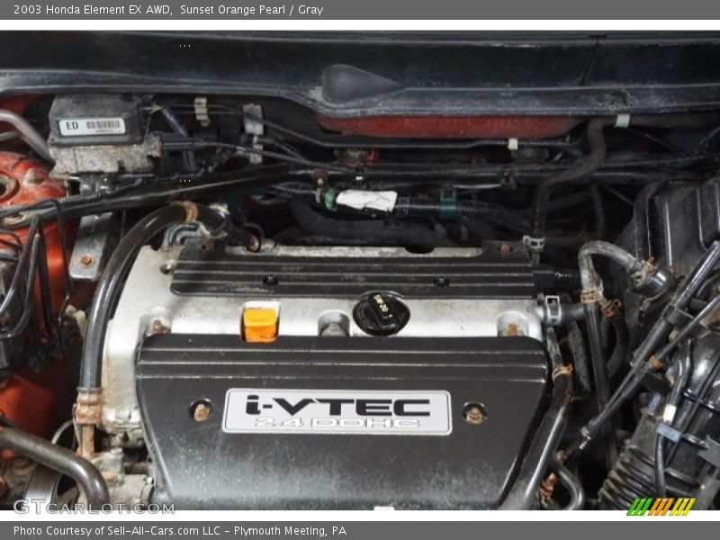 Sunset Orange Pearl / Gray 2003 Honda Element EX AWD