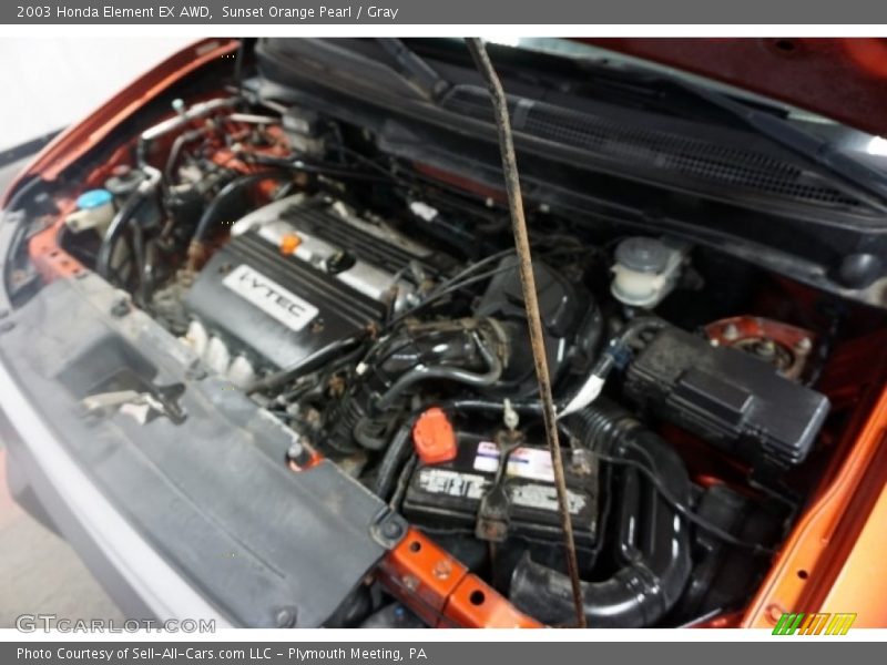 Sunset Orange Pearl / Gray 2003 Honda Element EX AWD