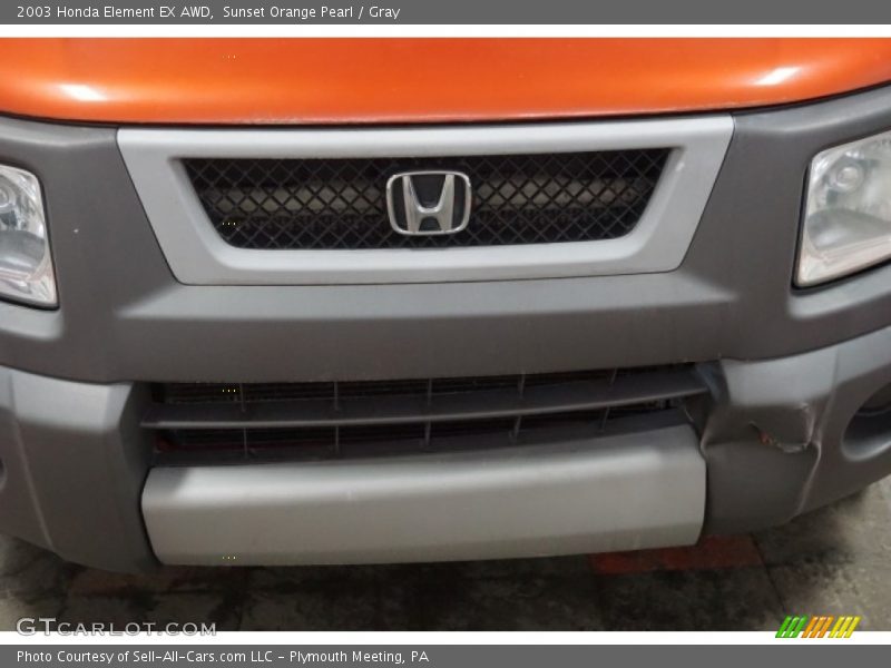 Sunset Orange Pearl / Gray 2003 Honda Element EX AWD