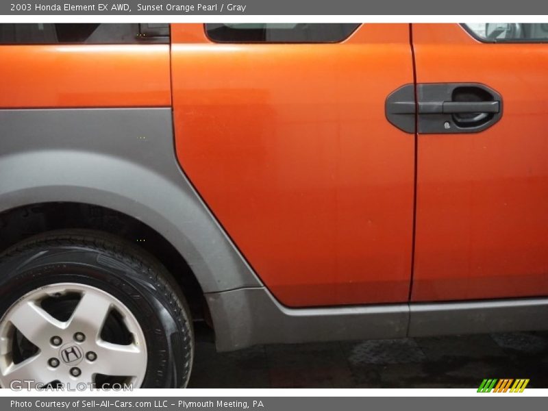 Sunset Orange Pearl / Gray 2003 Honda Element EX AWD