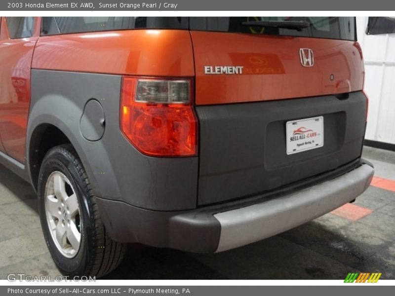 Sunset Orange Pearl / Gray 2003 Honda Element EX AWD