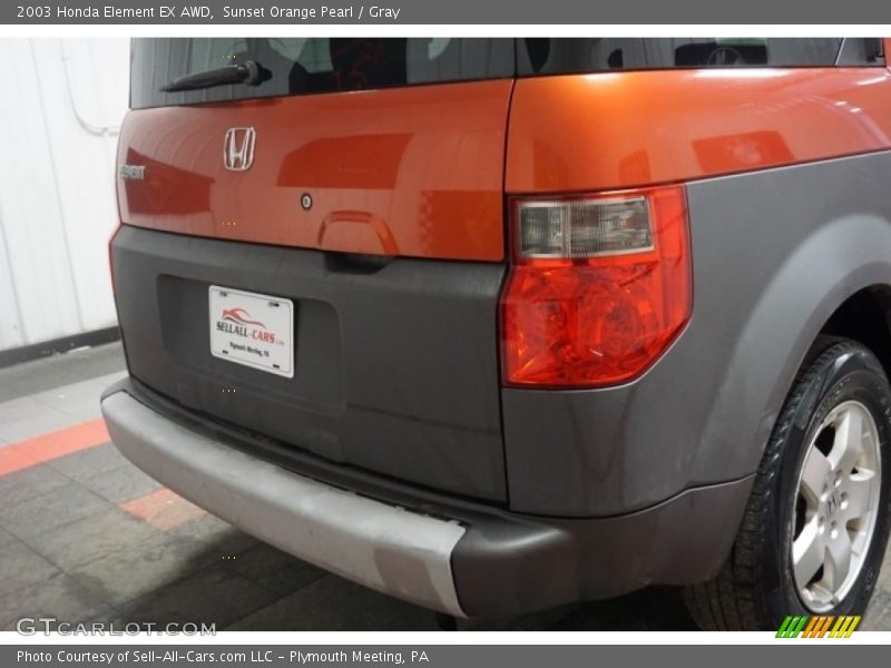 Sunset Orange Pearl / Gray 2003 Honda Element EX AWD