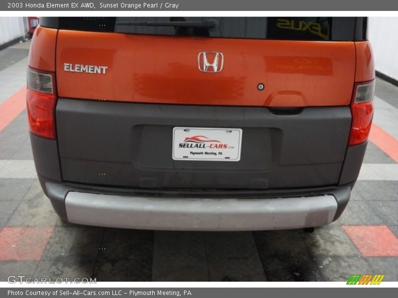 Sunset Orange Pearl / Gray 2003 Honda Element EX AWD