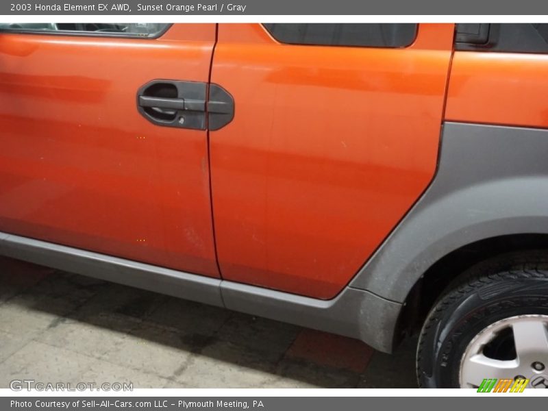Sunset Orange Pearl / Gray 2003 Honda Element EX AWD