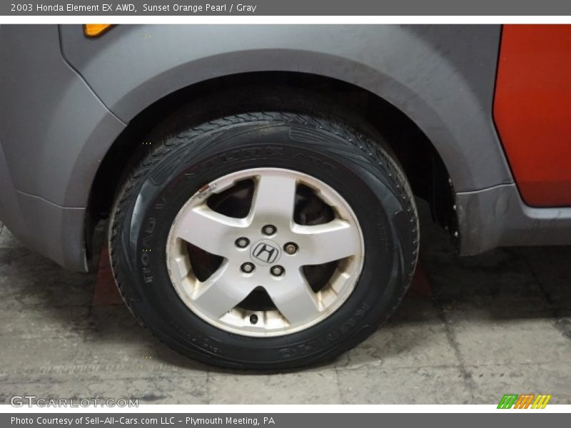 Sunset Orange Pearl / Gray 2003 Honda Element EX AWD