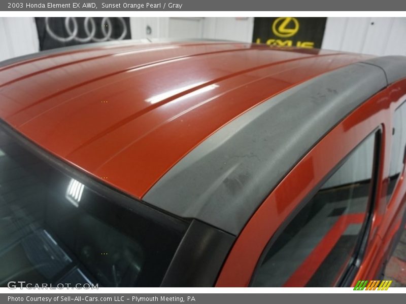 Sunset Orange Pearl / Gray 2003 Honda Element EX AWD