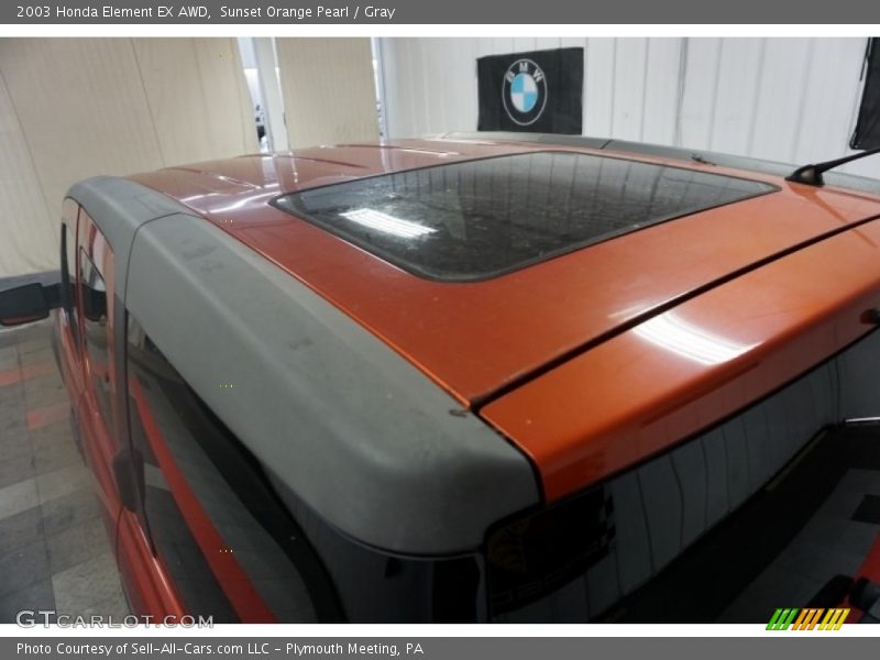 Sunset Orange Pearl / Gray 2003 Honda Element EX AWD