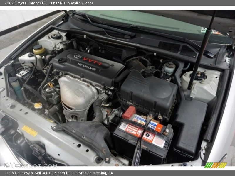 Lunar Mist Metallic / Stone 2002 Toyota Camry XLE