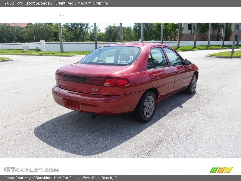 Bright Red / Medium Graphite 2002 Ford Escort SE Sedan
