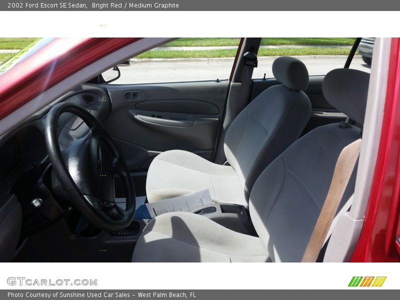 Bright Red / Medium Graphite 2002 Ford Escort SE Sedan