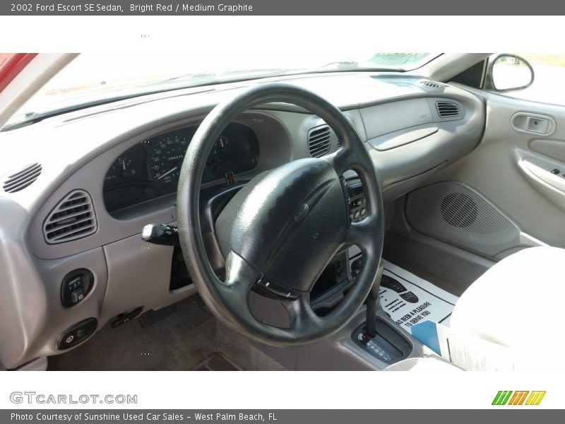 Bright Red / Medium Graphite 2002 Ford Escort SE Sedan