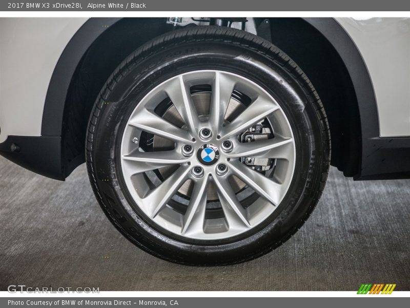 Alpine White / Black 2017 BMW X3 xDrive28i