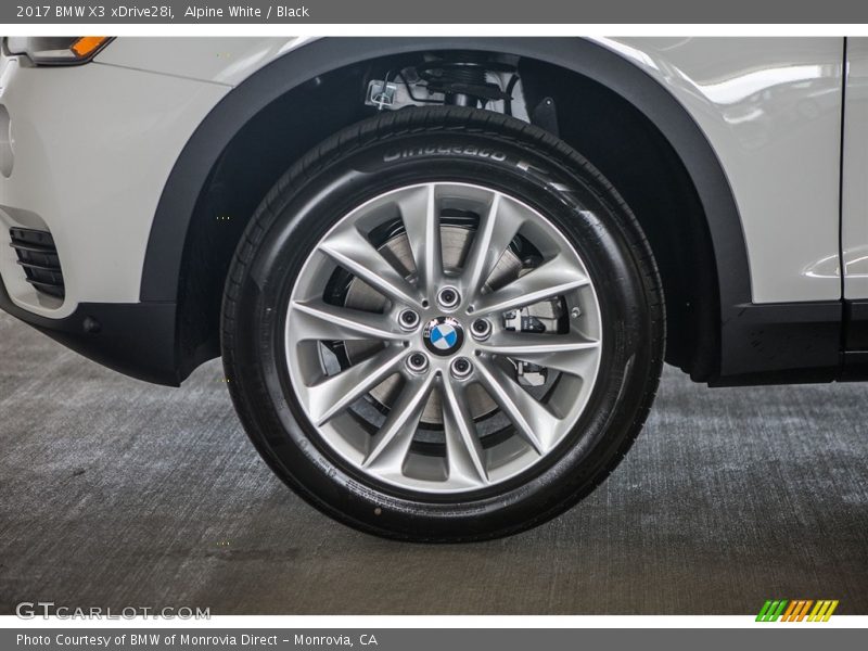 Alpine White / Black 2017 BMW X3 xDrive28i