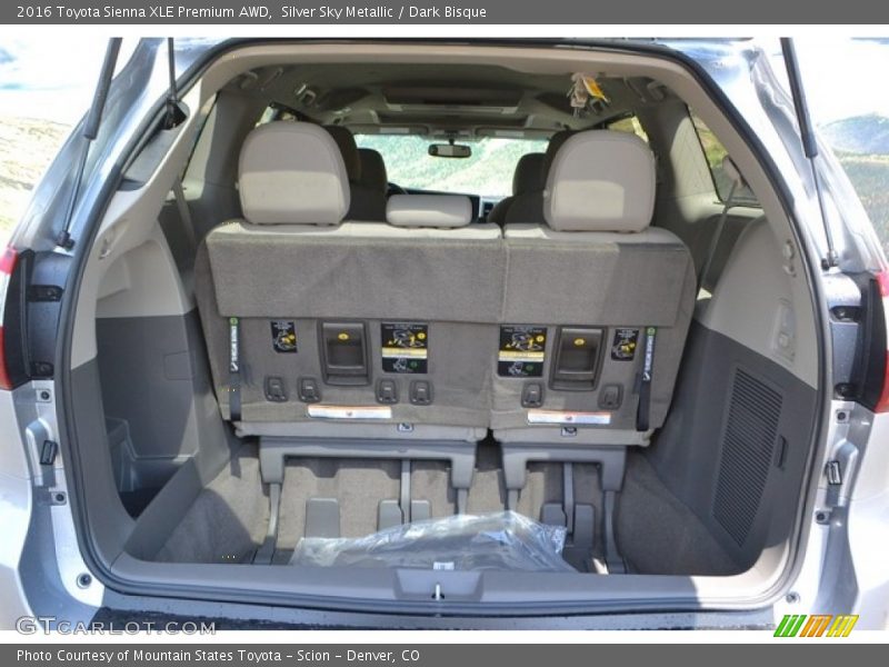 Silver Sky Metallic / Dark Bisque 2016 Toyota Sienna XLE Premium AWD