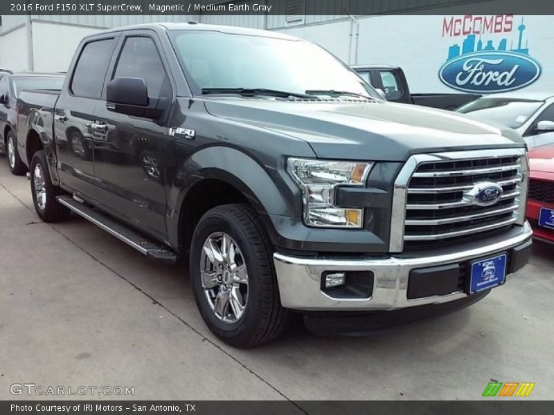 Magnetic / Medium Earth Gray 2016 Ford F150 XLT SuperCrew