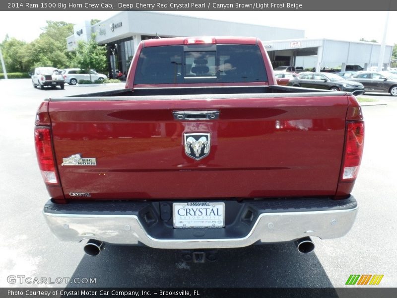 Deep Cherry Red Crystal Pearl / Canyon Brown/Light Frost Beige 2014 Ram 1500 Big Horn Crew Cab
