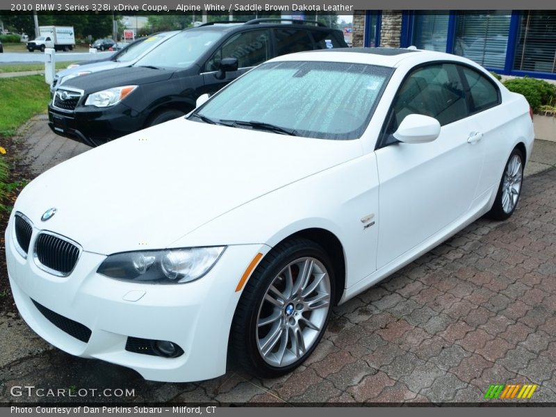 Alpine White / Saddle Brown Dakota Leather 2010 BMW 3 Series 328i xDrive Coupe