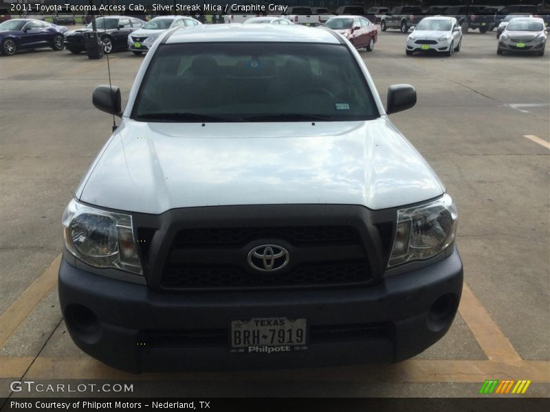 Silver Streak Mica / Graphite Gray 2011 Toyota Tacoma Access Cab