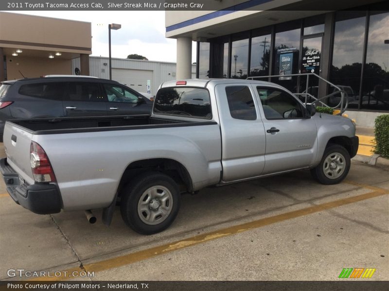Silver Streak Mica / Graphite Gray 2011 Toyota Tacoma Access Cab