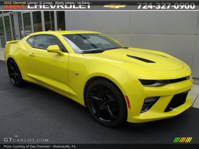 Bright Yellow / Jet Black 2016 Chevrolet Camaro SS Coupe