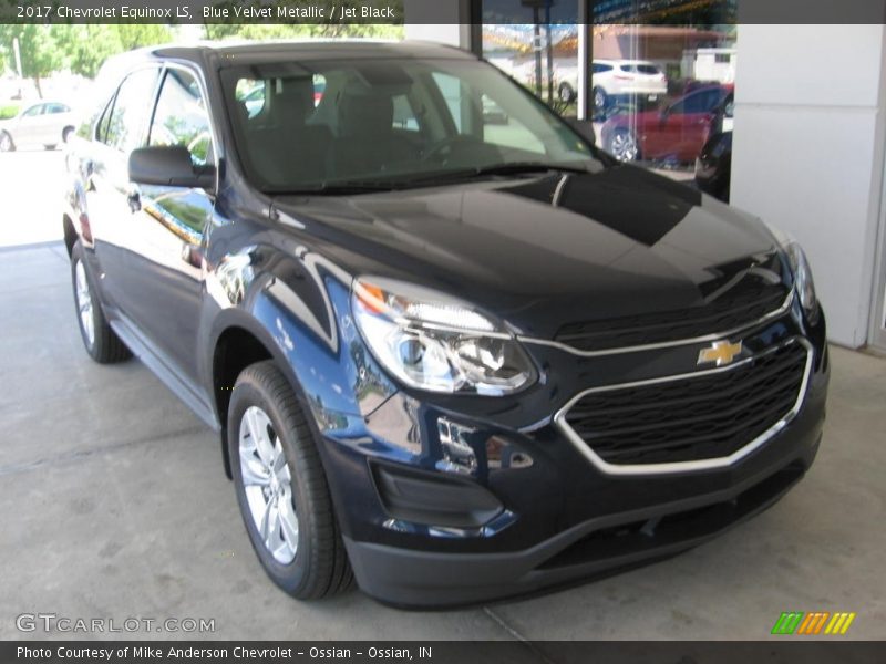 Blue Velvet Metallic / Jet Black 2017 Chevrolet Equinox LS