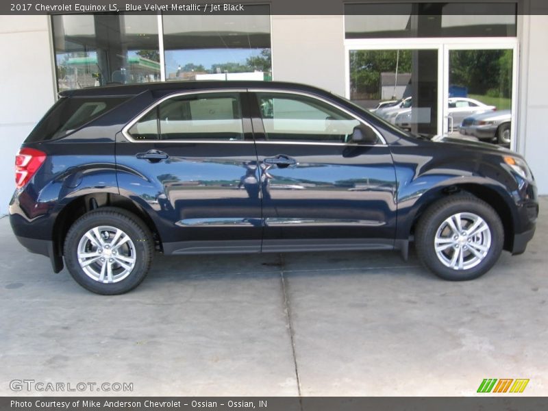 Blue Velvet Metallic / Jet Black 2017 Chevrolet Equinox LS