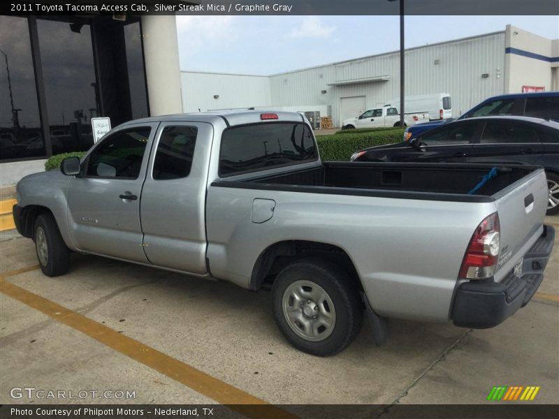 Silver Streak Mica / Graphite Gray 2011 Toyota Tacoma Access Cab