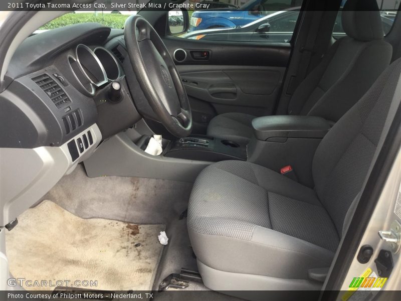 Silver Streak Mica / Graphite Gray 2011 Toyota Tacoma Access Cab
