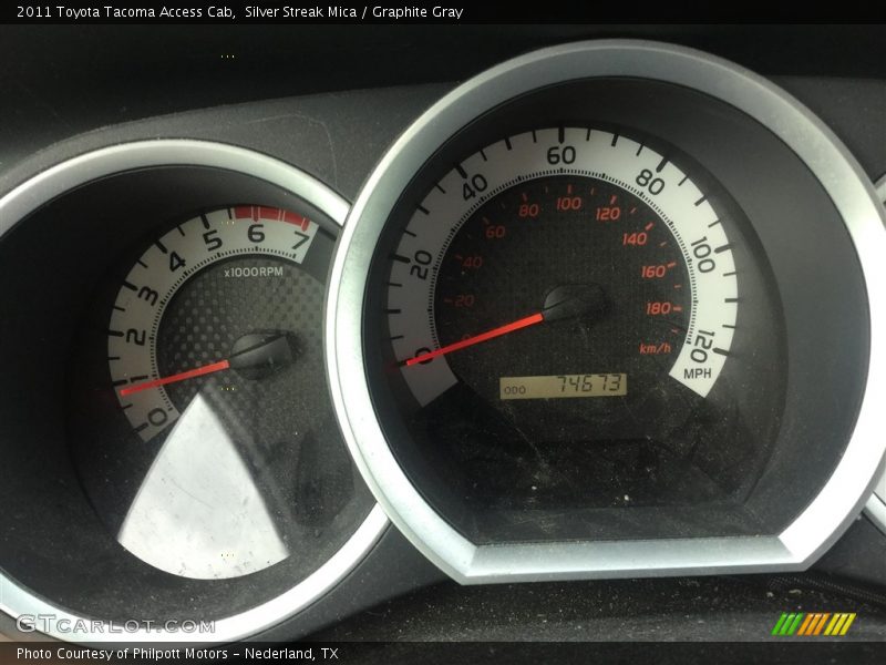 Silver Streak Mica / Graphite Gray 2011 Toyota Tacoma Access Cab