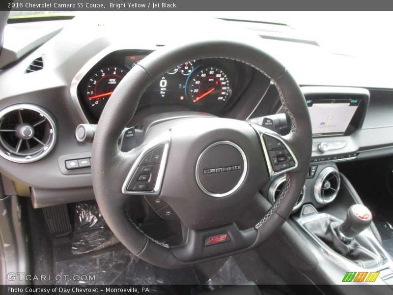 Bright Yellow / Jet Black 2016 Chevrolet Camaro SS Coupe
