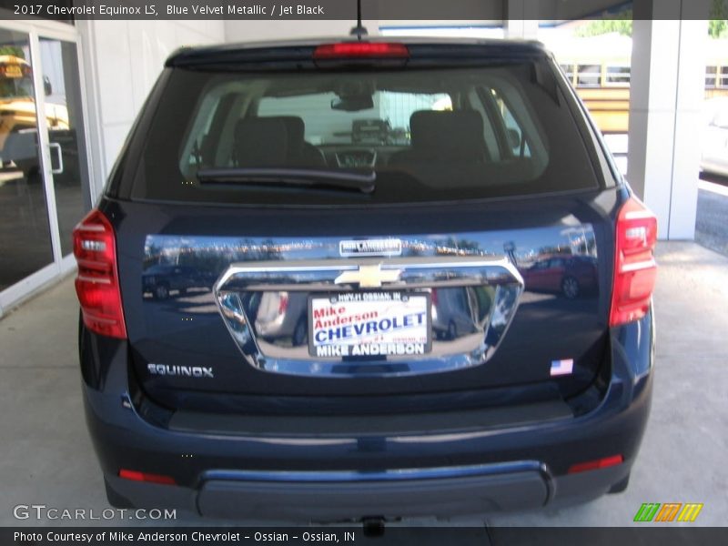 Blue Velvet Metallic / Jet Black 2017 Chevrolet Equinox LS