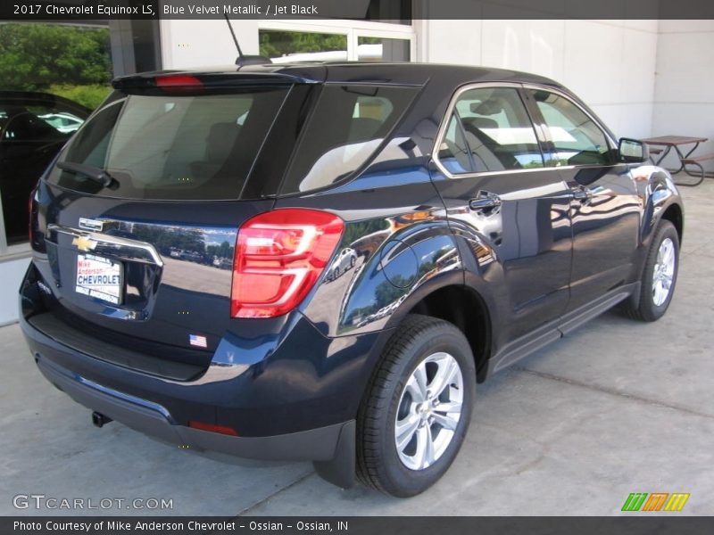 Blue Velvet Metallic / Jet Black 2017 Chevrolet Equinox LS