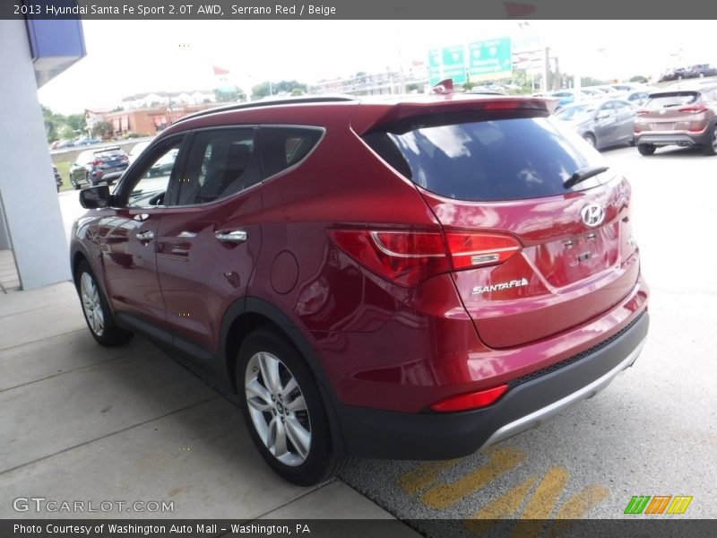 Serrano Red / Beige 2013 Hyundai Santa Fe Sport 2.0T AWD