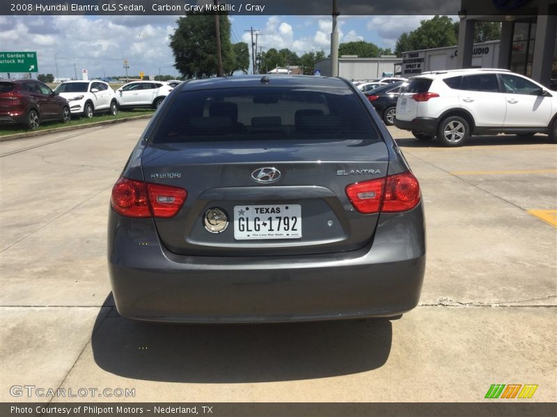 Carbon Gray Metallic / Gray 2008 Hyundai Elantra GLS Sedan