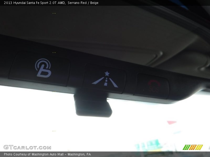 Serrano Red / Beige 2013 Hyundai Santa Fe Sport 2.0T AWD