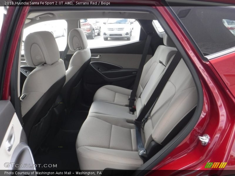 Serrano Red / Beige 2013 Hyundai Santa Fe Sport 2.0T AWD