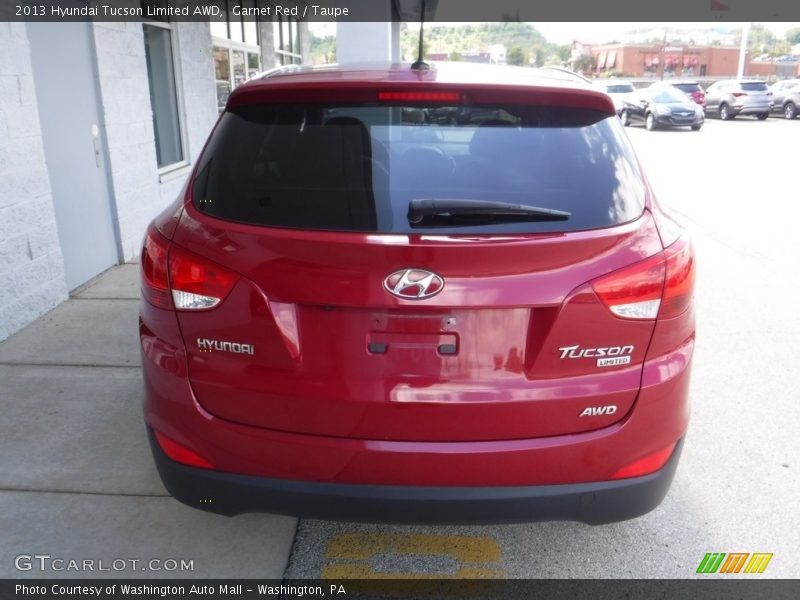Garnet Red / Taupe 2013 Hyundai Tucson Limited AWD