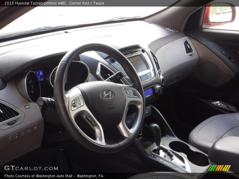Garnet Red / Taupe 2013 Hyundai Tucson Limited AWD