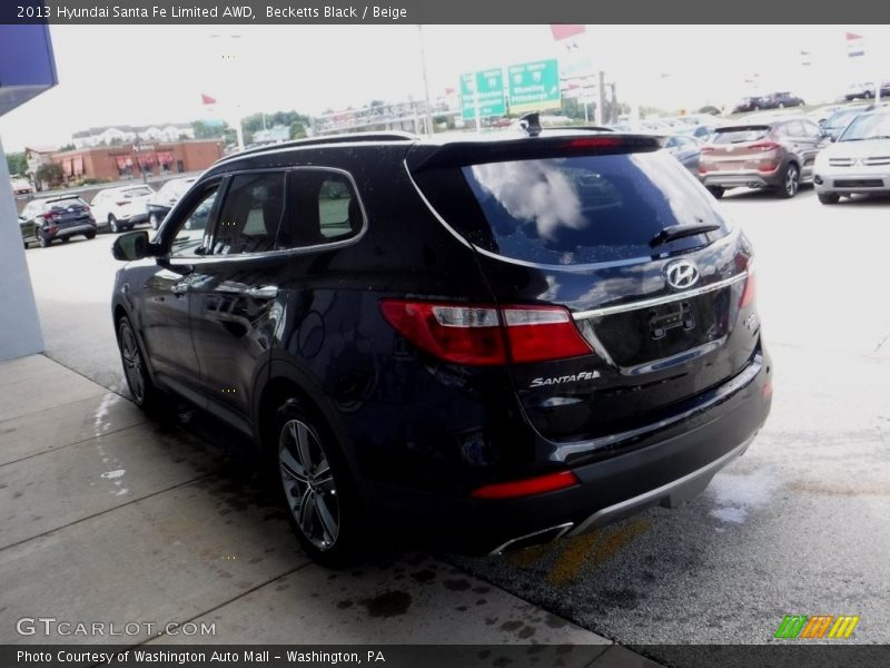 Becketts Black / Beige 2013 Hyundai Santa Fe Limited AWD