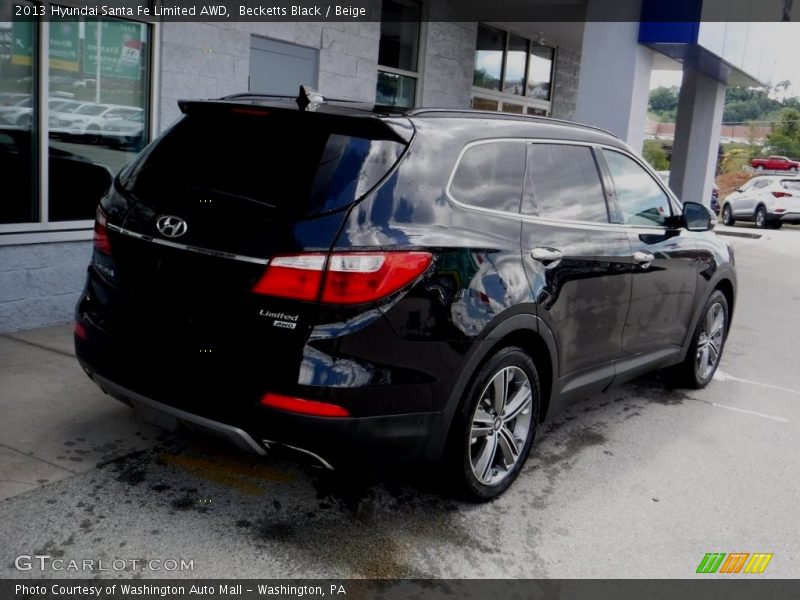 Becketts Black / Beige 2013 Hyundai Santa Fe Limited AWD