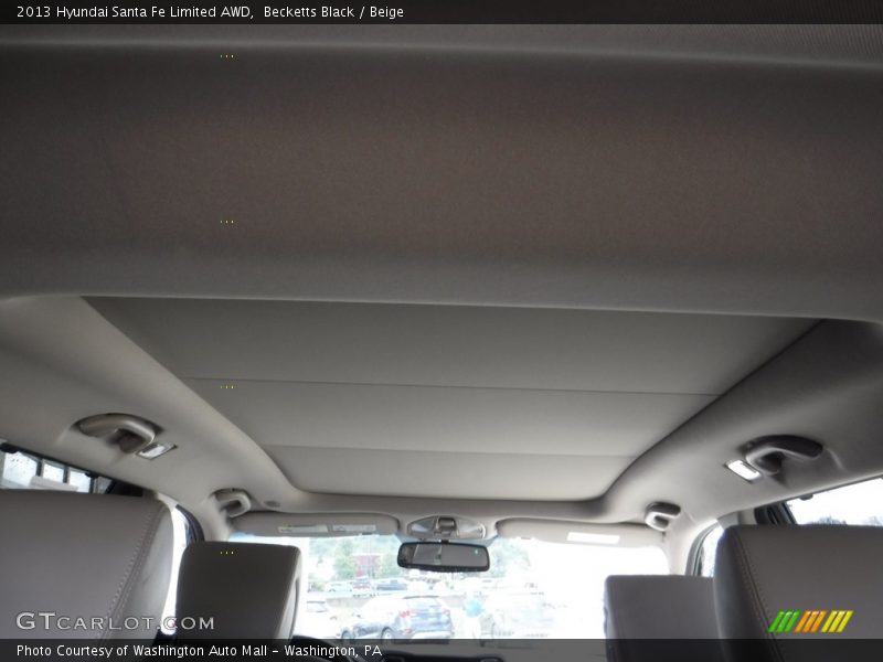 Becketts Black / Beige 2013 Hyundai Santa Fe Limited AWD
