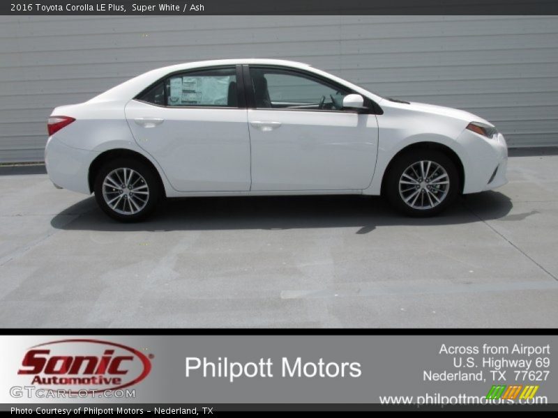 Super White / Ash 2016 Toyota Corolla LE Plus