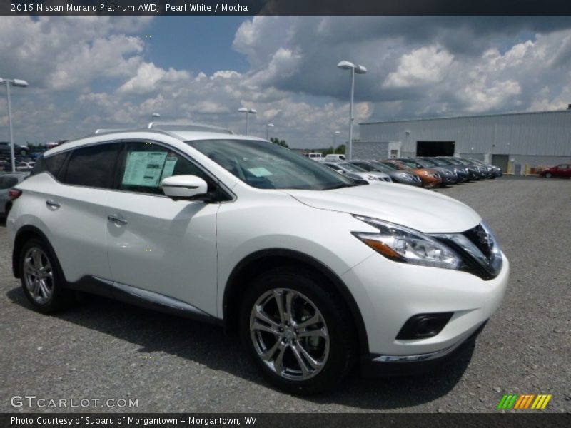 Pearl White / Mocha 2016 Nissan Murano Platinum AWD