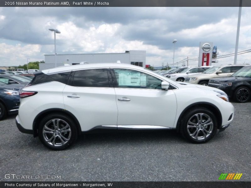 Pearl White / Mocha 2016 Nissan Murano Platinum AWD