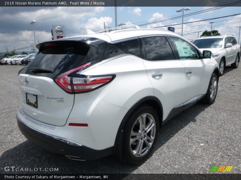 Pearl White / Mocha 2016 Nissan Murano Platinum AWD