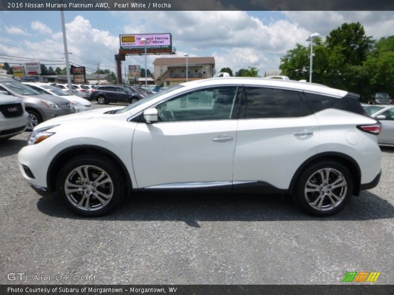 Pearl White / Mocha 2016 Nissan Murano Platinum AWD