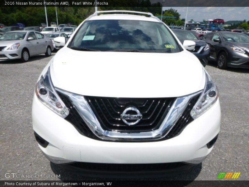 Pearl White / Mocha 2016 Nissan Murano Platinum AWD