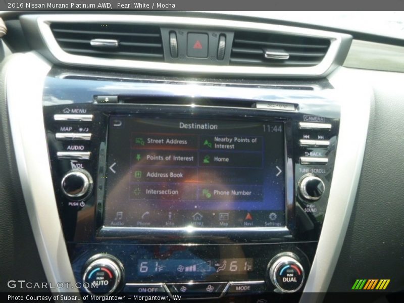 Controls of 2016 Murano Platinum AWD