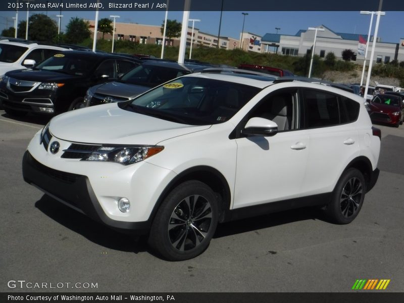 Blizzard Pearl / Ash 2015 Toyota RAV4 Limited AWD